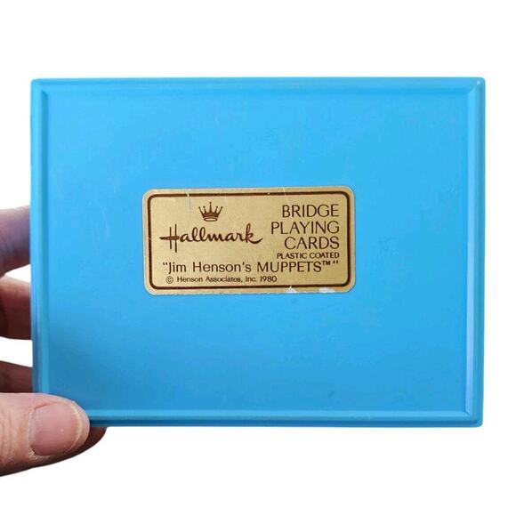 Vtg Hallmark Jim Henson Kermit Muppets Playing Cards Miss Piggy 1980 With Case - Picture 2 of 2